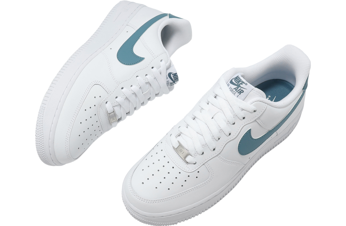 Nike Air Force 1 07 White / Smokey Blue - Image 7