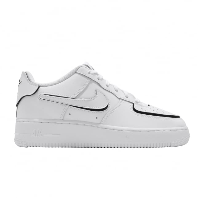 Nike Air Force 1/1 GS White Black - Image 5
