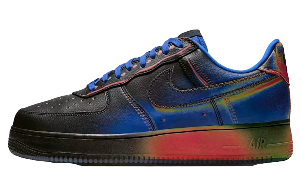 Nike Air Force 1 Black / Racer Blue - Image 3