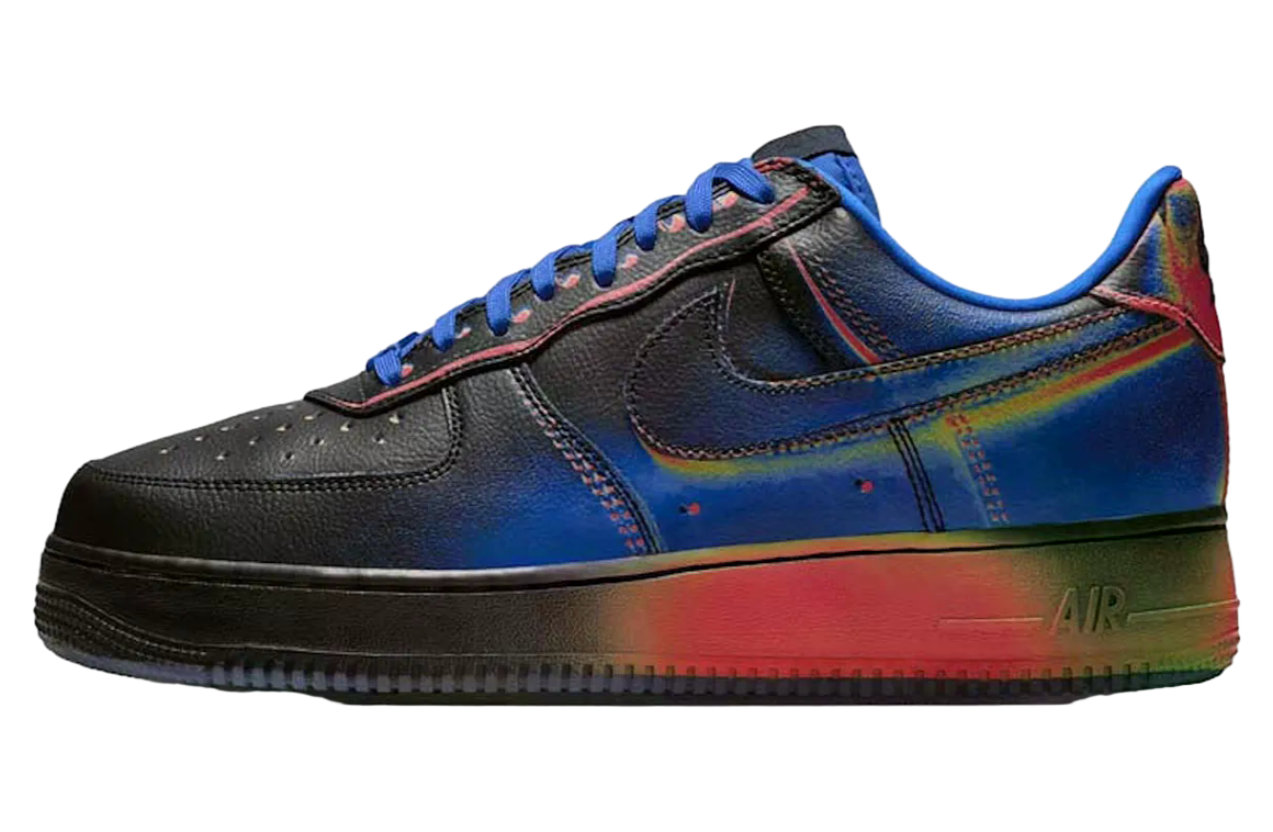 Nike Air Force 1 Black / Racer Blue - Image 3