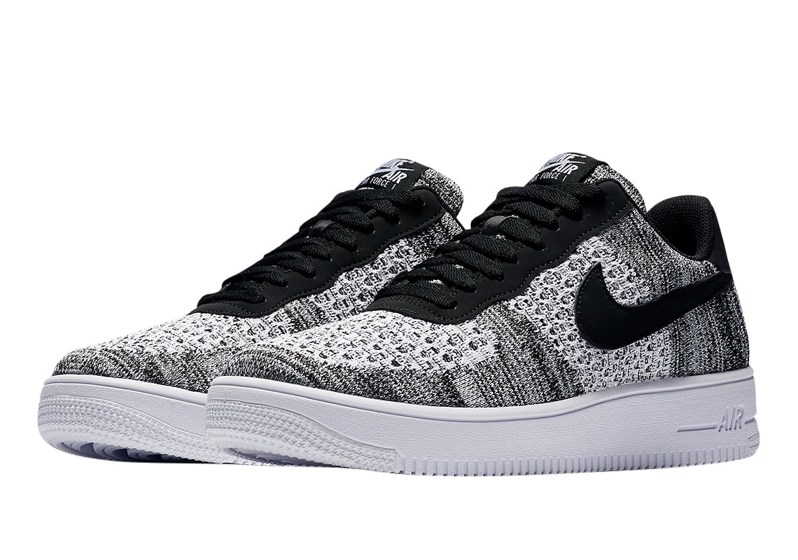 Nike Air Force 1 Flyknit 2.0 Black Pure Platinum - Image 2