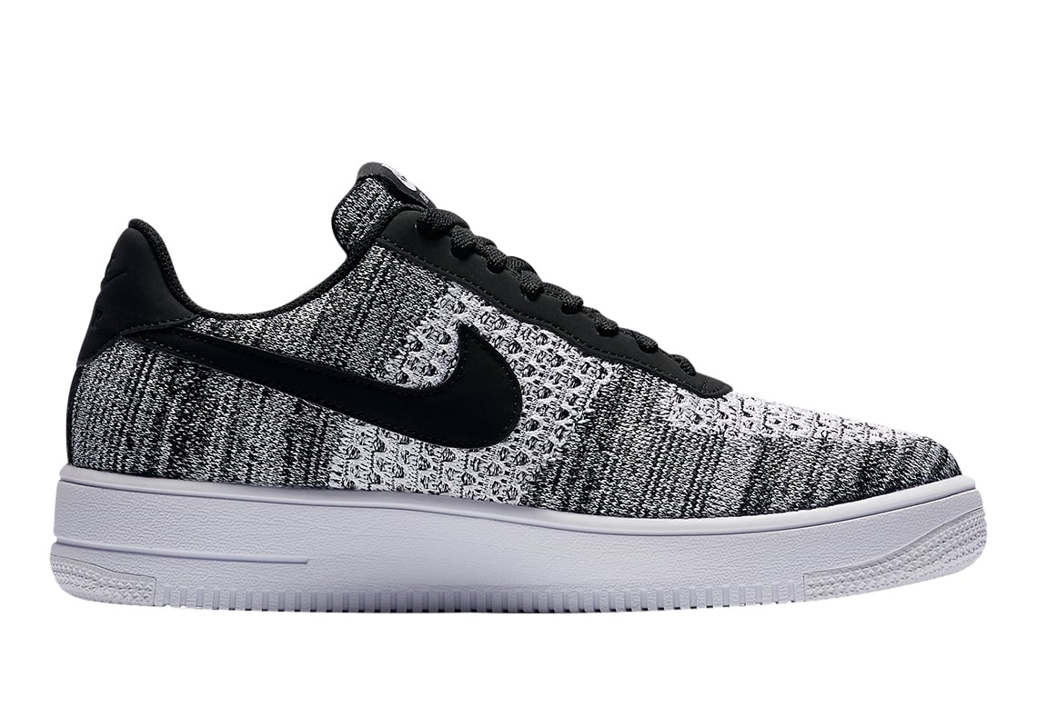 Nike Air Force 1 Flyknit 2.0 Black Pure Platinum - Image 3