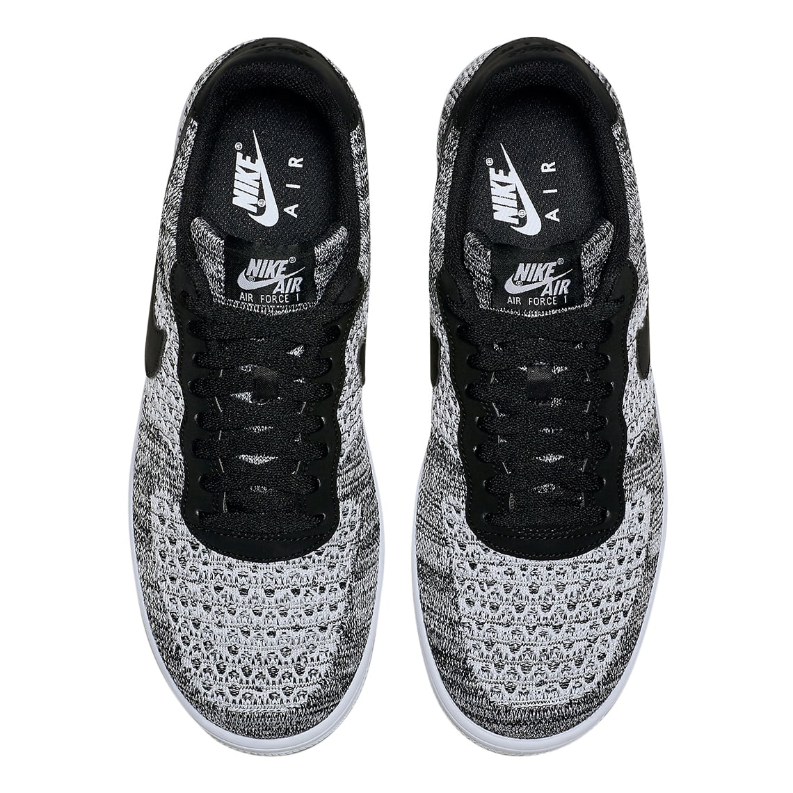 Nike Air Force 1 Flyknit 2.0 Black Pure Platinum - Image 4
