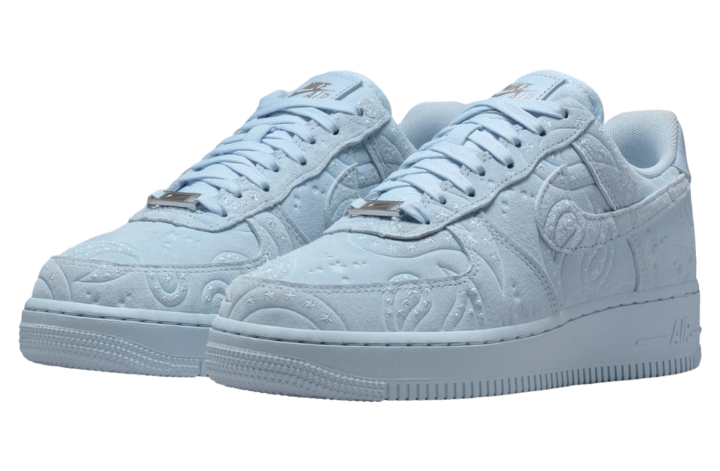 Nike Air Force 1 Hydrogen Blue / Metallic Silver - Image 3