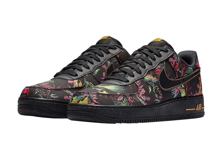 Nike Air Force 1 Low Black Floral - Image 2