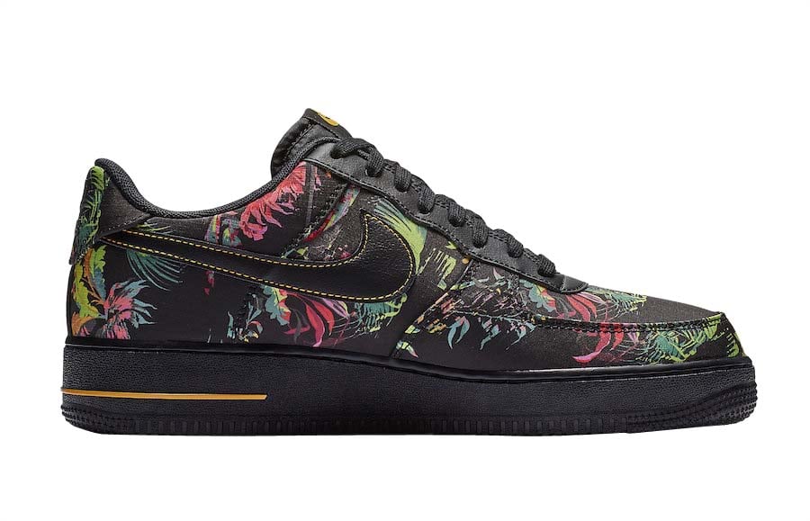 Nike Air Force 1 Low Black Floral - Image 3