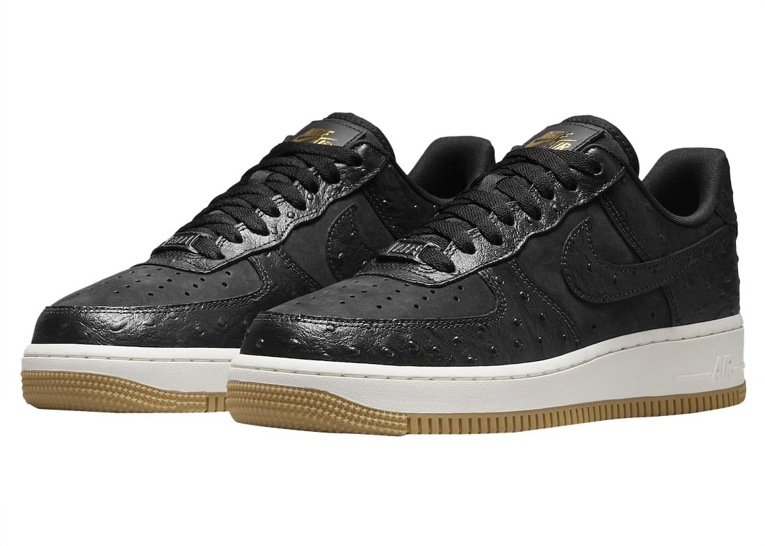 Nike Air Force 1 Low Black Ostrich - Image 2