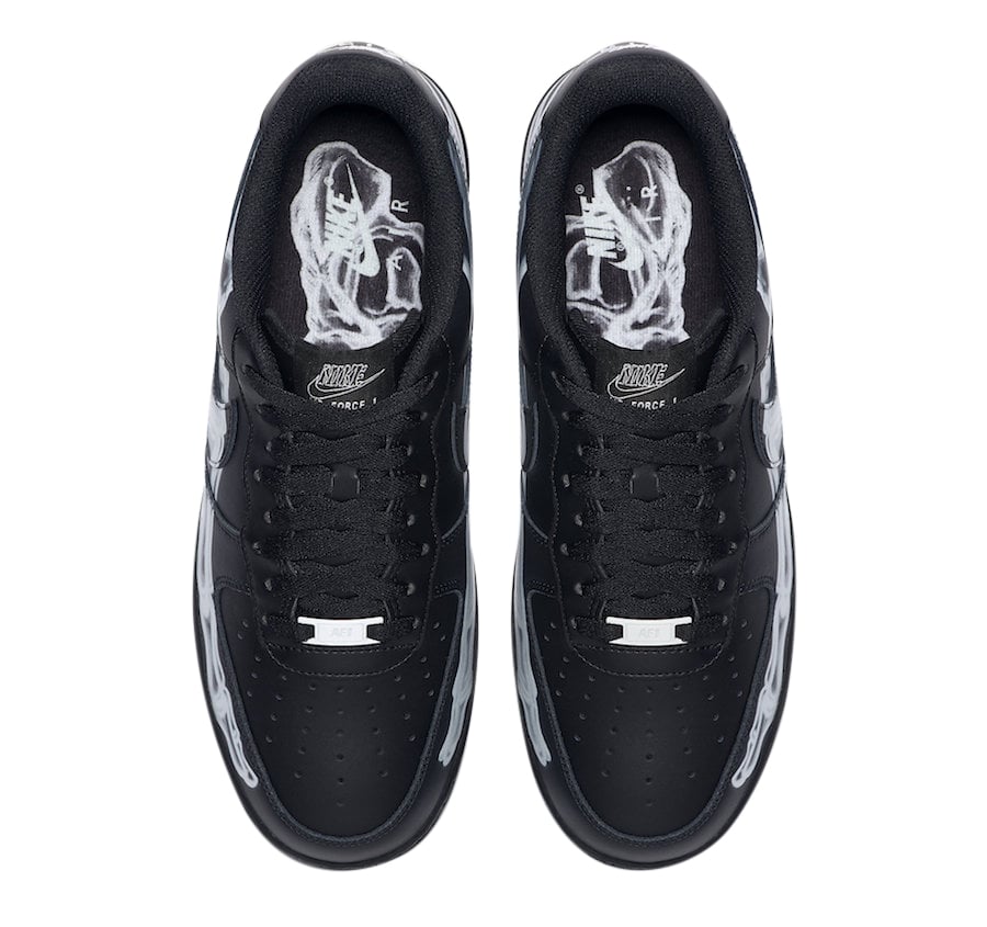 Nike Air Force 1 Low Black Skeleton - Image 3