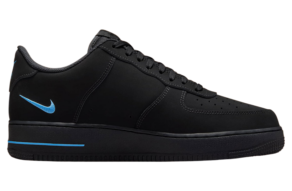 Nike Air Force 1 Low Black / University Blue - Image 3