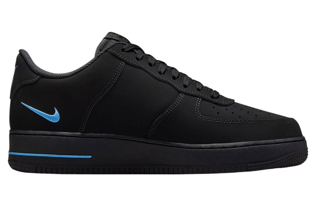 Nike Air Force 1 Low Black / University Blue - Image 3