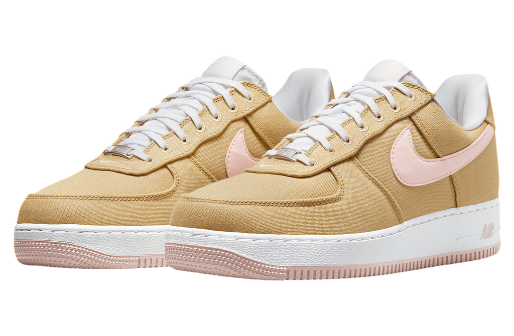 Nike Air Force 1 Low Canvas Linen / White - Image 2