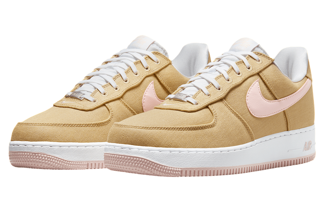 Nike Air Force 1 Low Canvas Linen / White - Image 2