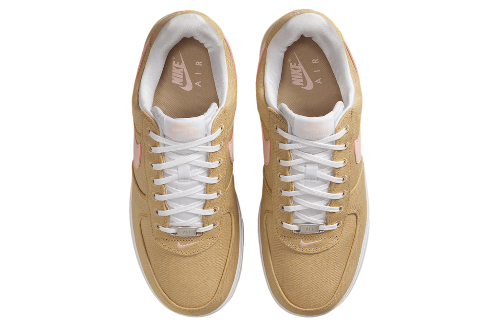 Nike Air Force 1 Low Canvas Linen / White - Image 4