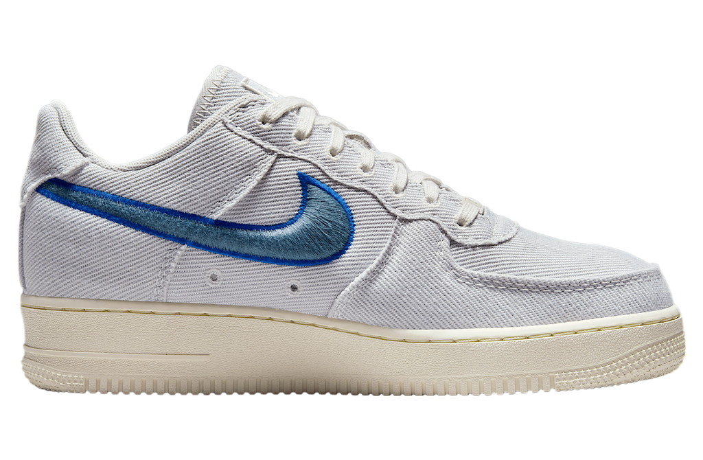 Nike Air Force 1 Low Canvas Photon Dust / Smokey Blue - Image 3