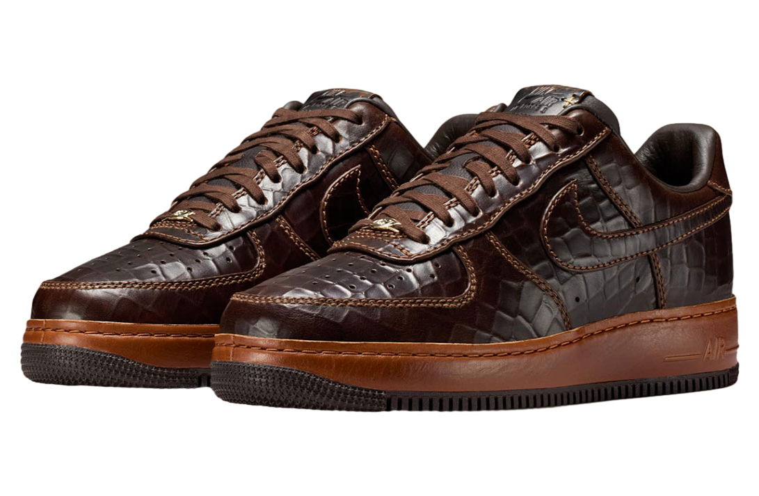 Nike Air Force 1 Low Croc Skin / Fauna Brown - Image 2