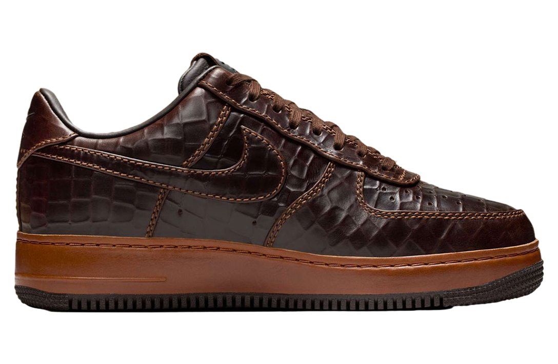 Nike Air Force 1 Low Croc Skin / Fauna Brown - Image 3