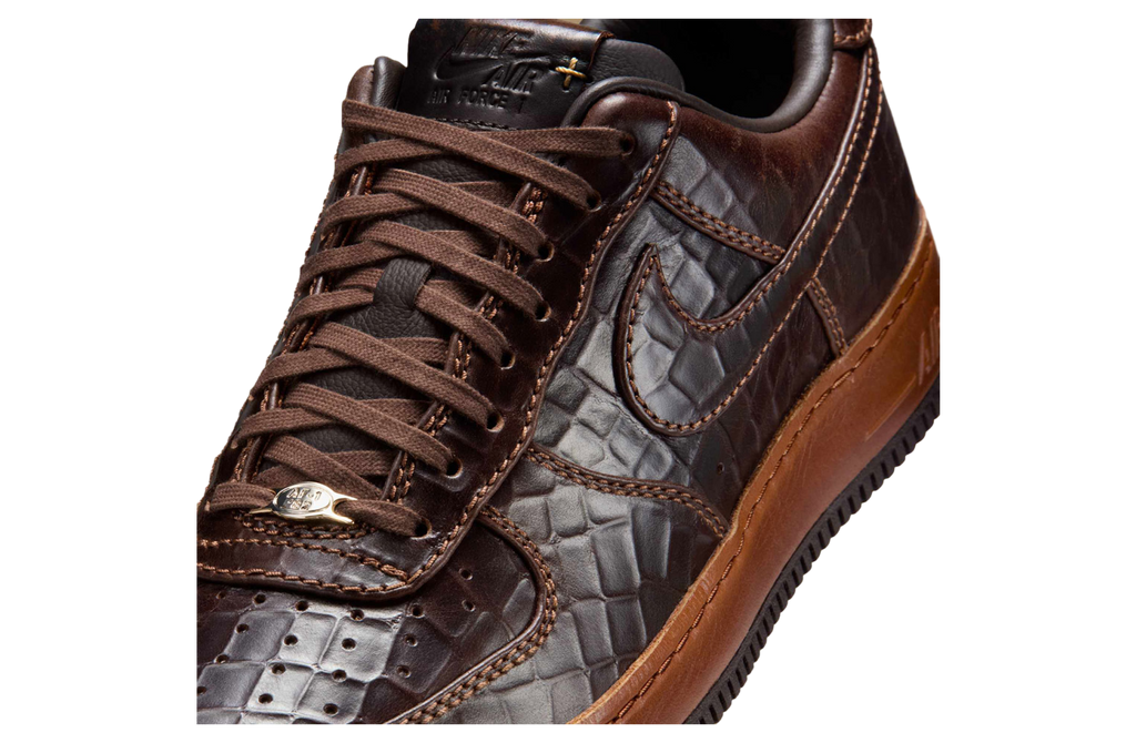 Nike Air Force 1 Low Croc Skin / Fauna Brown - Image 6
