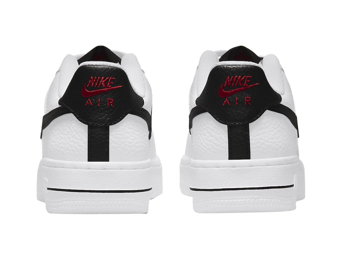 Nike Air Force 1 Low GS Mesh Pocket White Black - Image 4