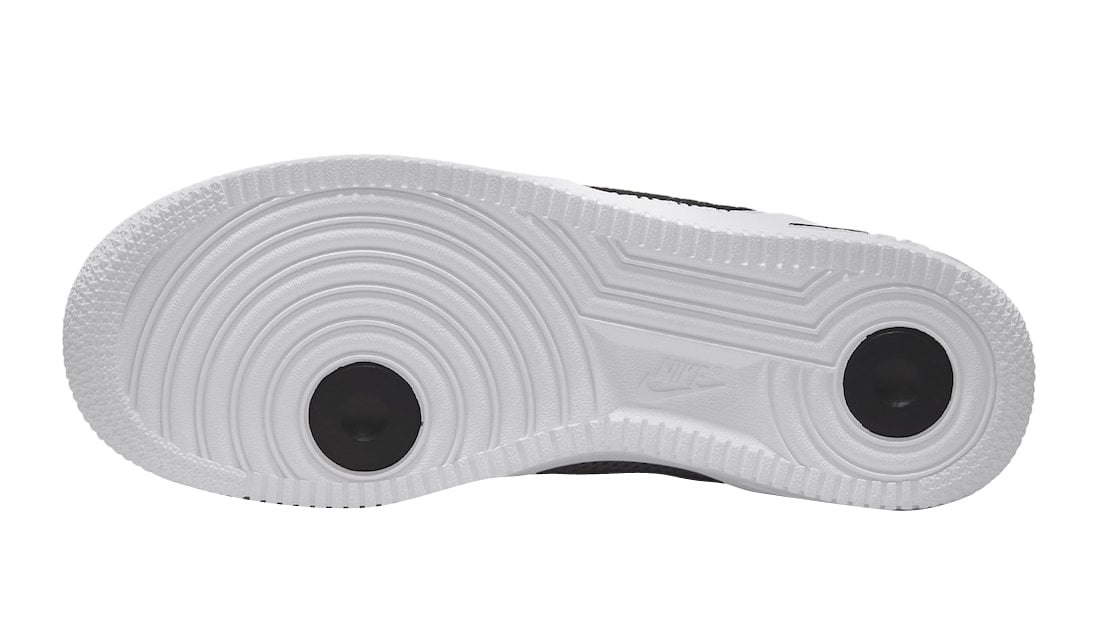 Nike Air Force 1 Low GS Mesh Pocket White Black - Image 5