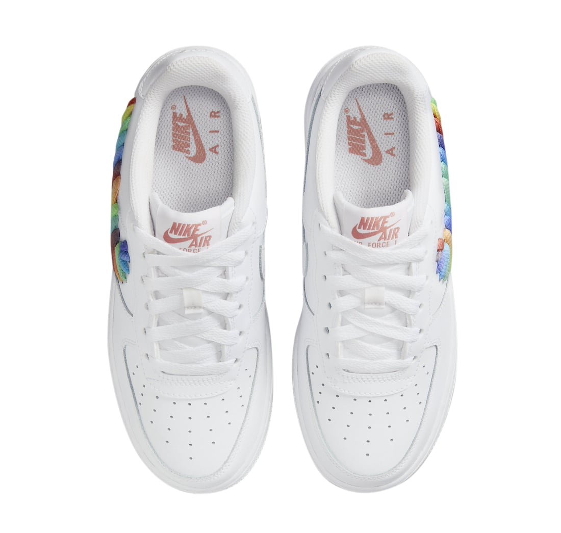Nike Air Force 1 Low GS Rainbow Swoosh - Image 4