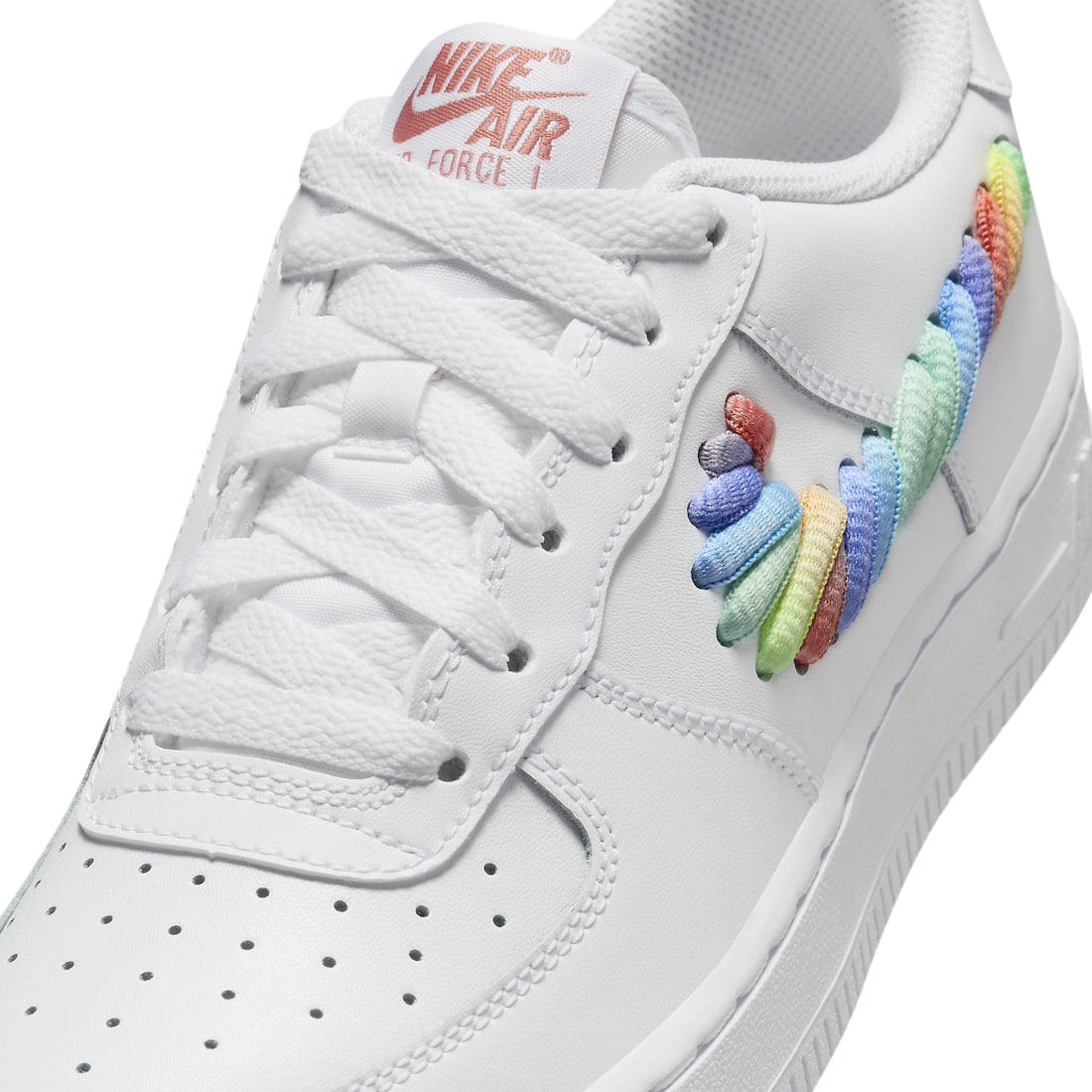 Nike Air Force 1 Low GS Rainbow Swoosh - Image 7