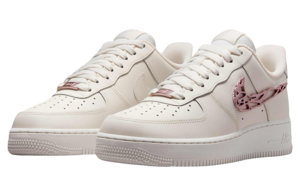 Nike Air Force 1 Low Molten Swoosh WMNS White / Pink - Image 2