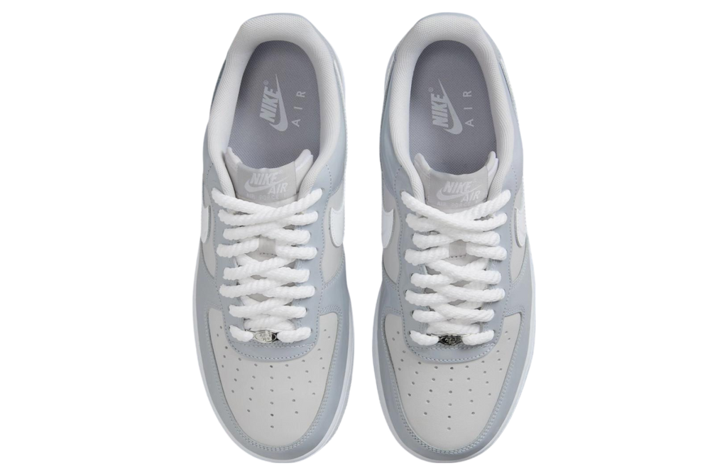 Nike Air Force 1 Low Patent Leather Wolf Grey / Vast Grey - Image 4