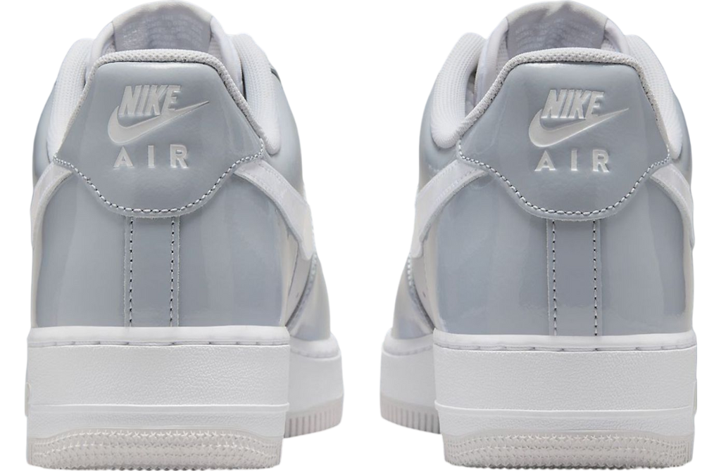 Nike Air Force 1 Low Patent Leather Wolf Grey / Vast Grey - Image 5