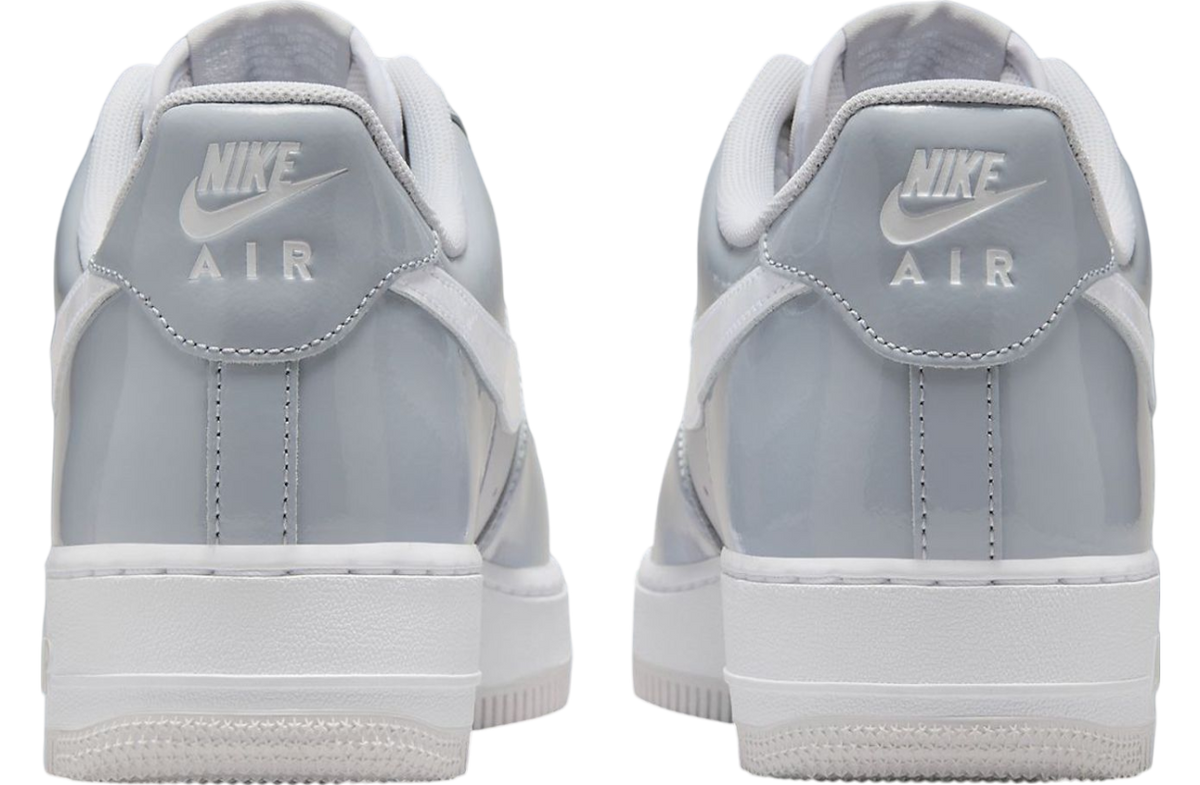 Nike Air Force 1 Low Patent Leather Wolf Grey / Vast Grey - Image 5