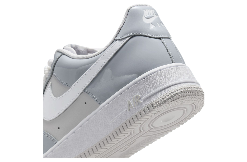Nike Air Force 1 Low Patent Leather Wolf Grey / Vast Grey - Image 7