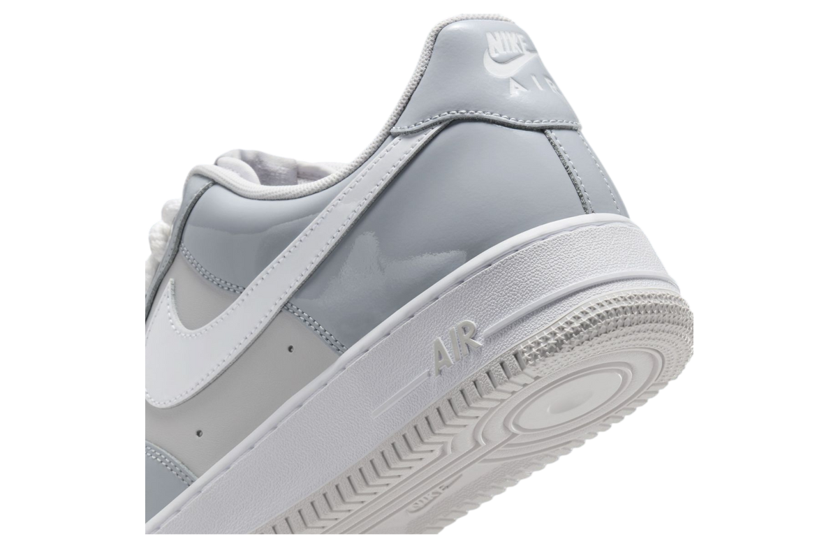 Nike Air Force 1 Low Patent Leather Wolf Grey / Vast Grey - Image 7