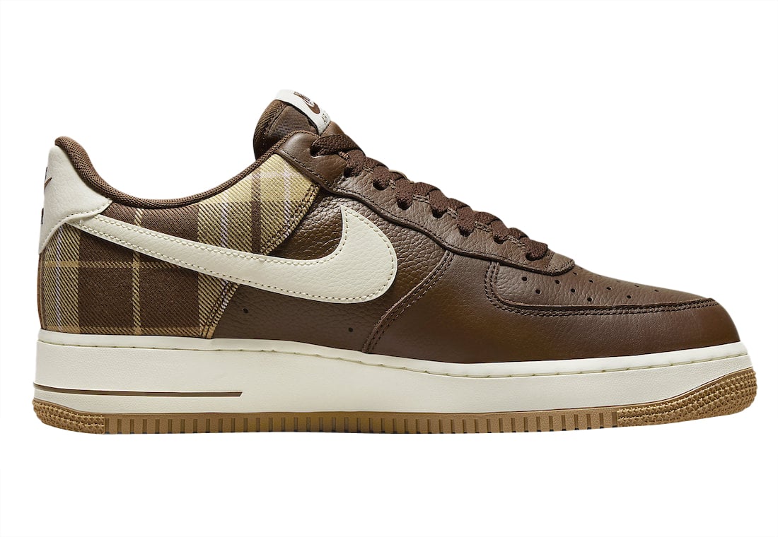 Nike Air Force 1 Low Plaid Cacao - Image 3