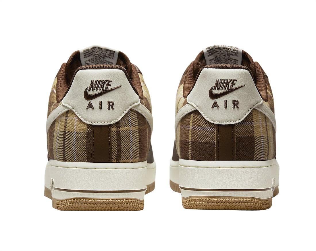 Nike Air Force 1 Low Plaid Cacao - Image 5