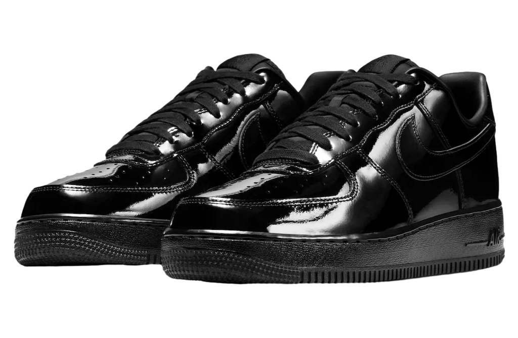 Nike Air Force 1 Low Premium Black Patent - Image 2