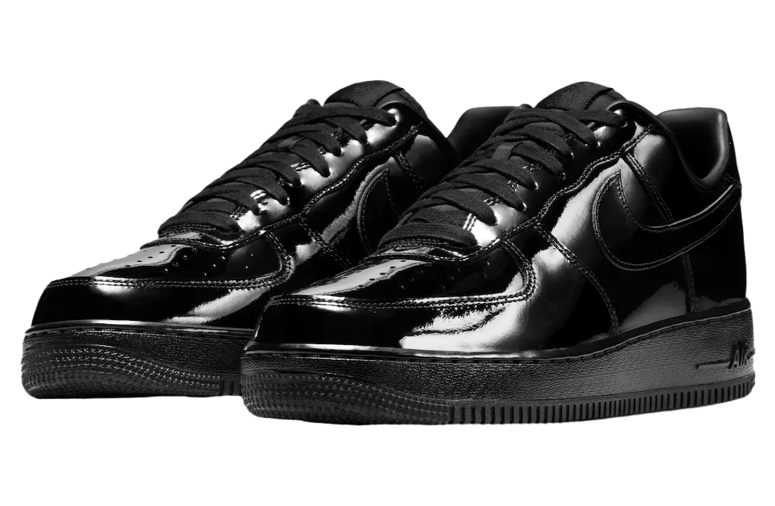 Nike Air Force 1 Low Premium Black Patent - Image 2