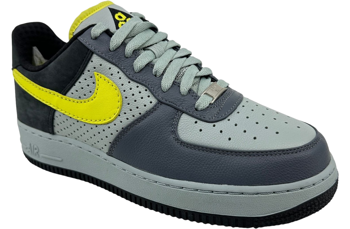Nike Air Force 1 Low Premium Wildwood Flint Grey / Sonic Yellow - Image 2