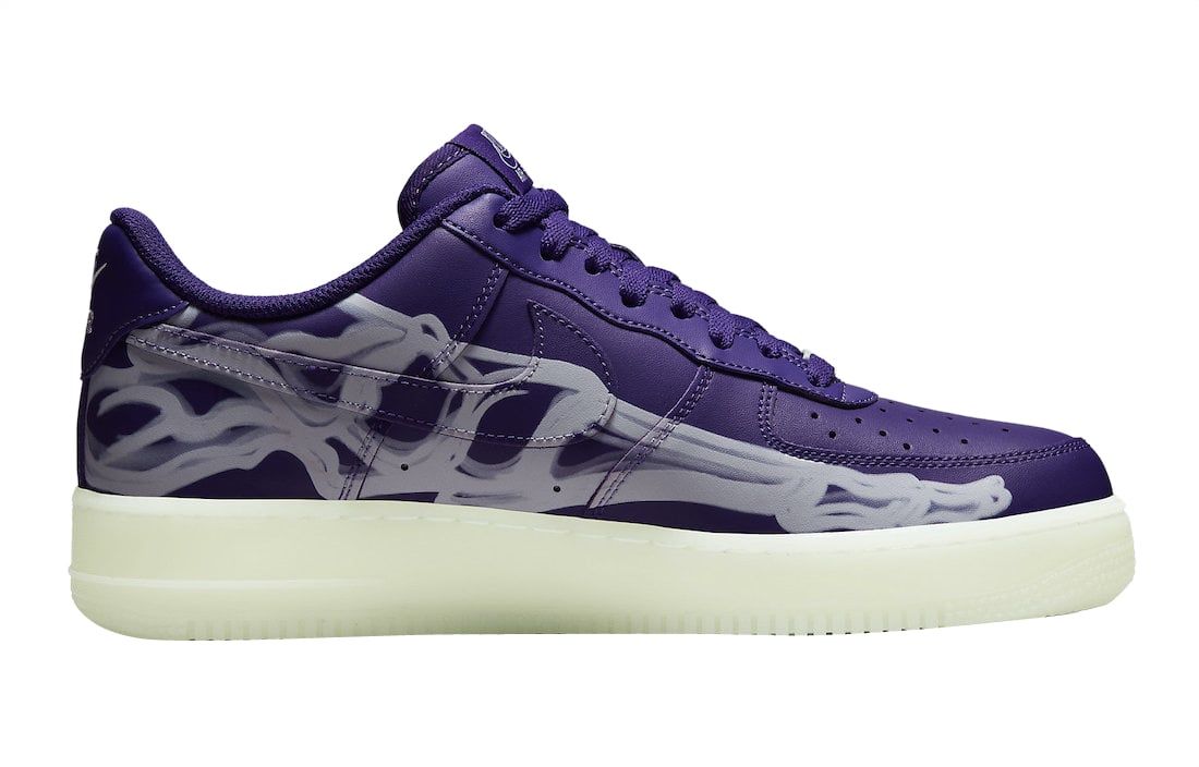 Nike Air Force 1 Low Purple Skeleton - Image 4