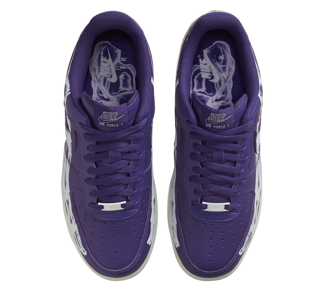 Nike Air Force 1 Low Purple Skeleton - Image 5