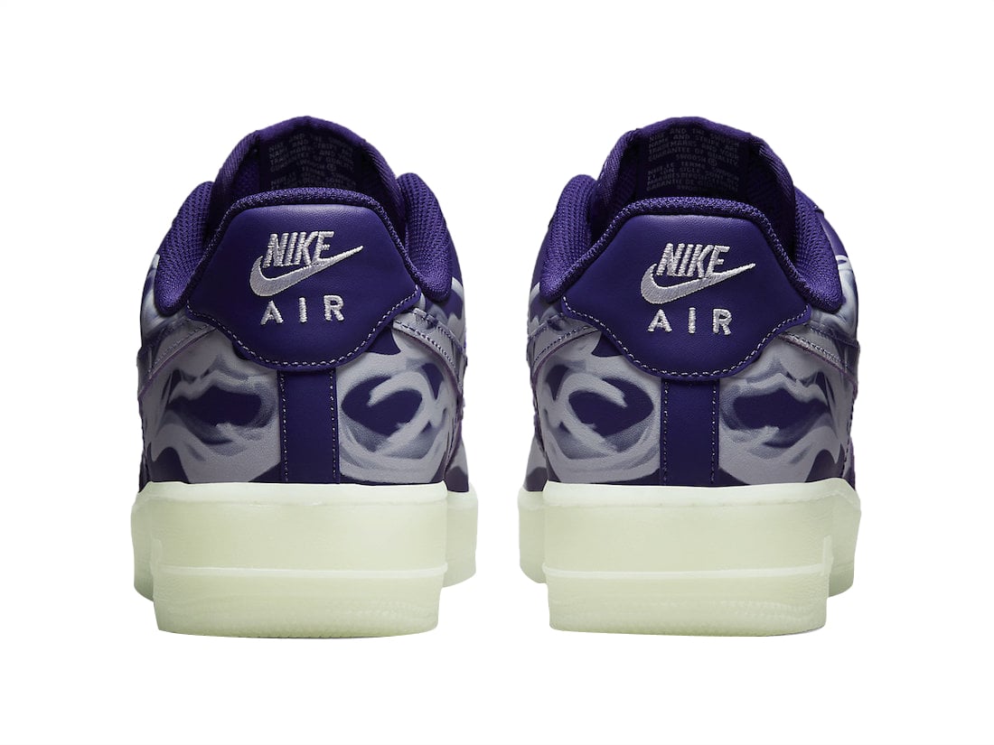 Nike Air Force 1 Low Purple Skeleton - Image 6