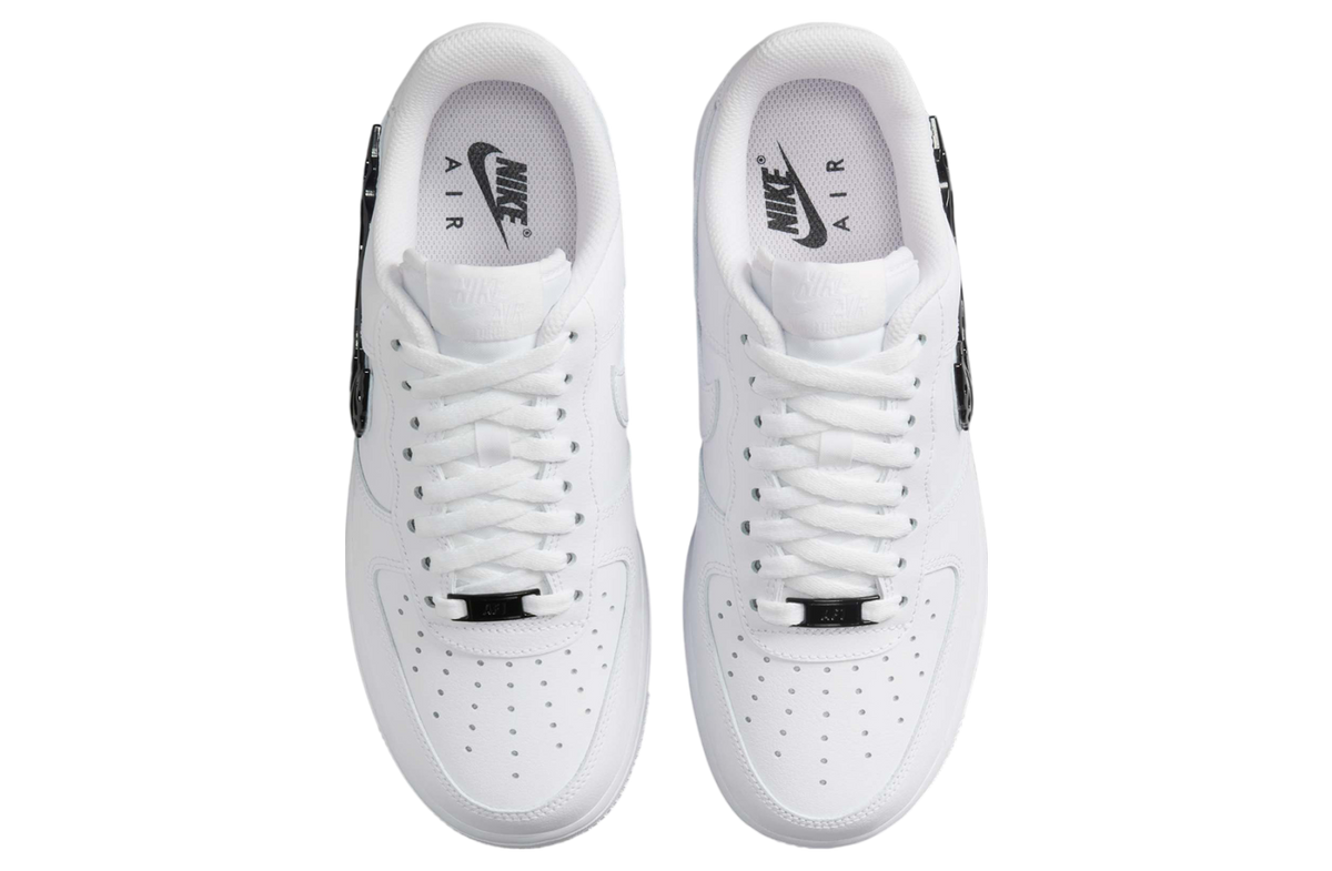 Nike Air Force 1 Low Shredded Metal Swoosh White / Black - Image 4
