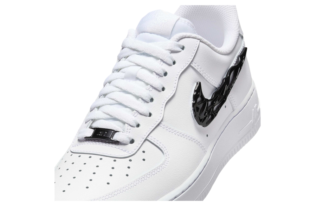 Nike Air Force 1 Low Shredded Metal Swoosh White / Black - Image 7