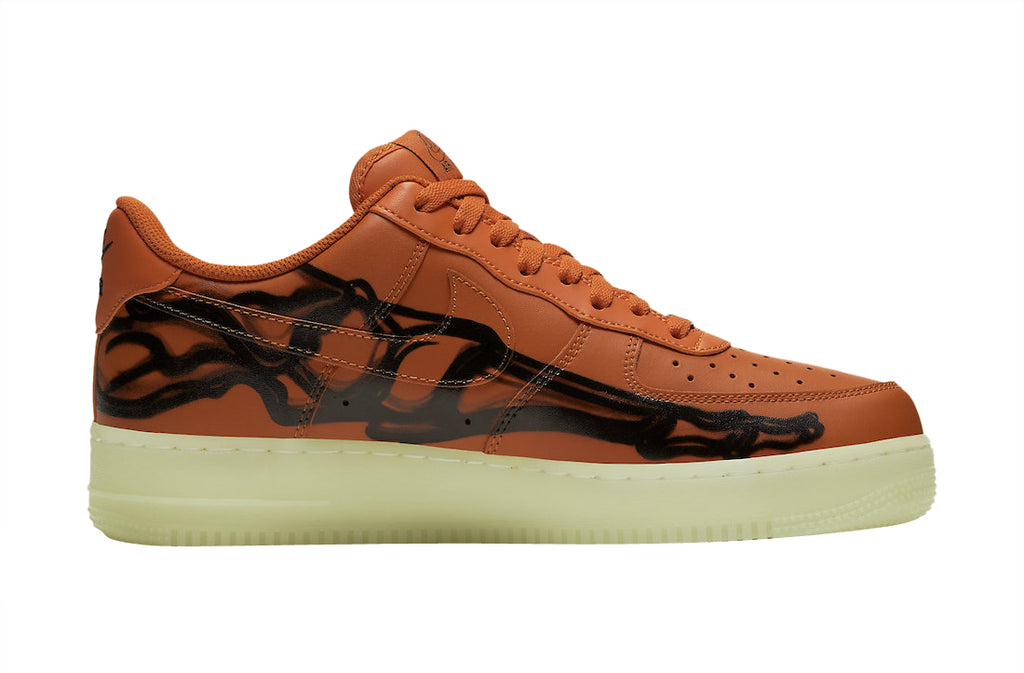 Nike Air Force 1 Low Skeleton Brilliant Orange - Image 3