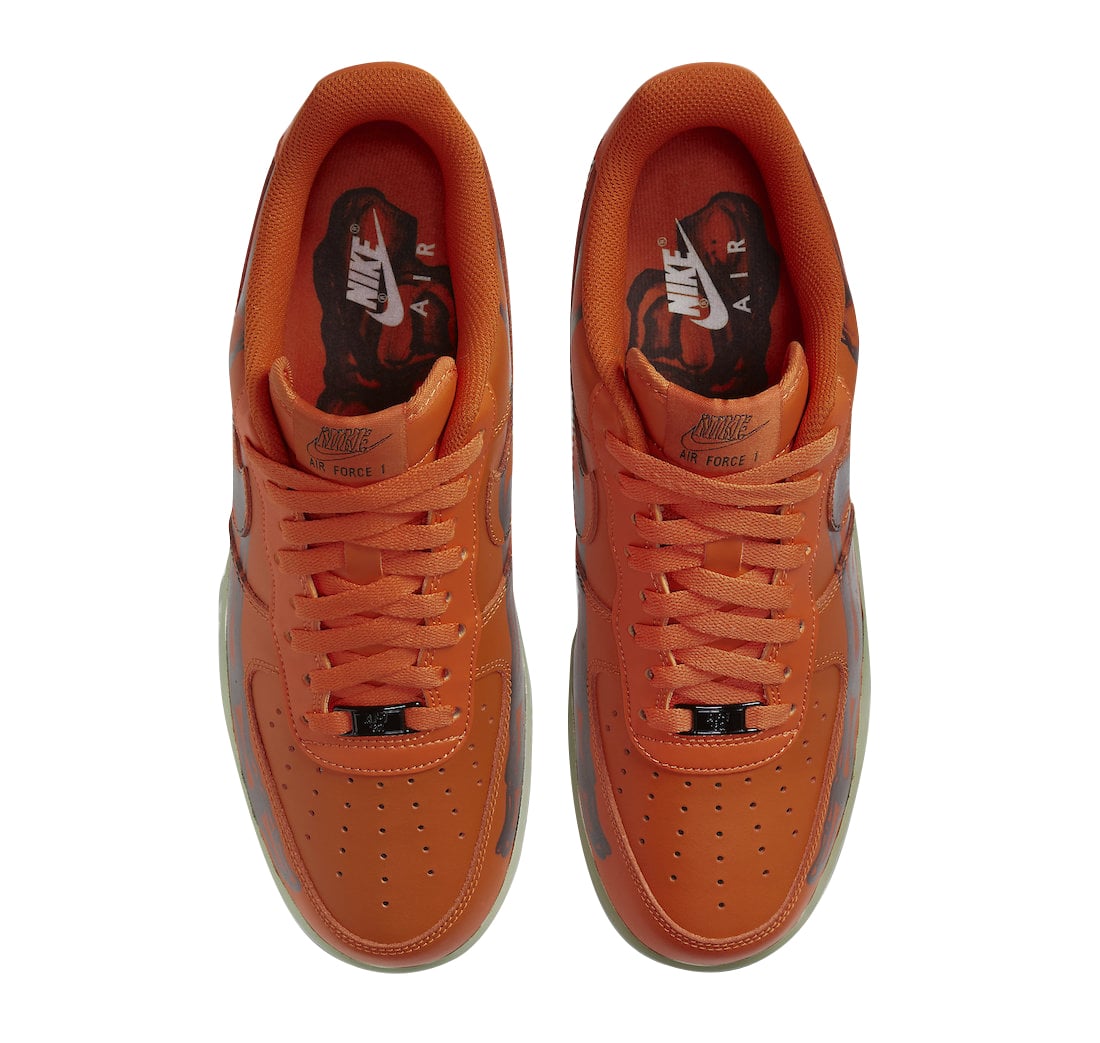 Nike Air Force 1 Low Skeleton Brilliant Orange - Image 4