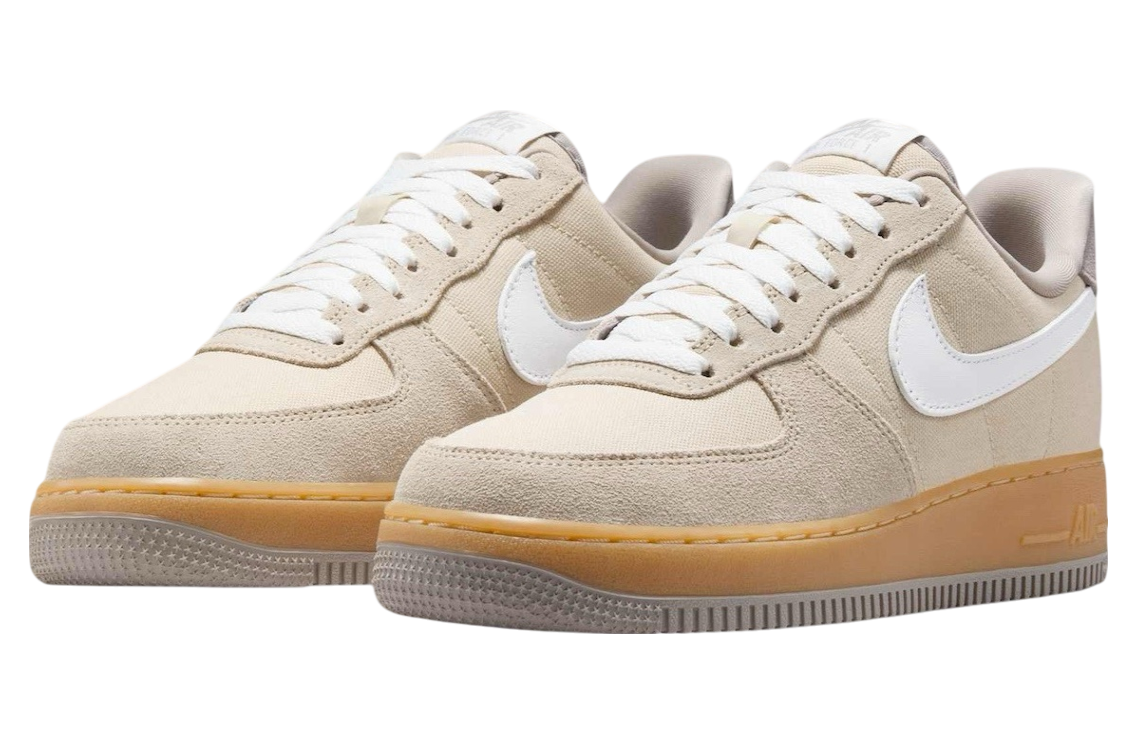 Nike Air Force 1 Low Suede Canvas Khaki - Image 2