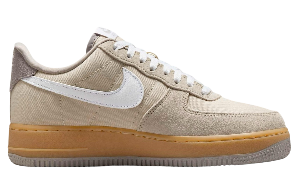 Nike Air Force 1 Low Suede Canvas Khaki - Image 3