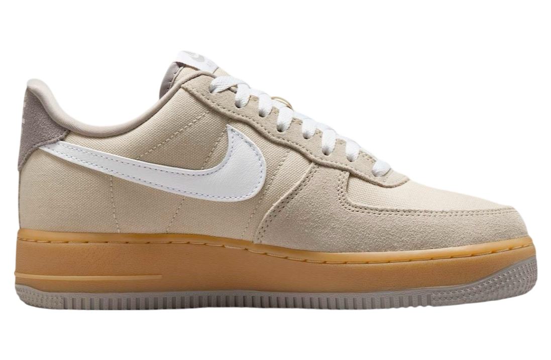 Nike Air Force 1 Low Suede Canvas Khaki - Image 3