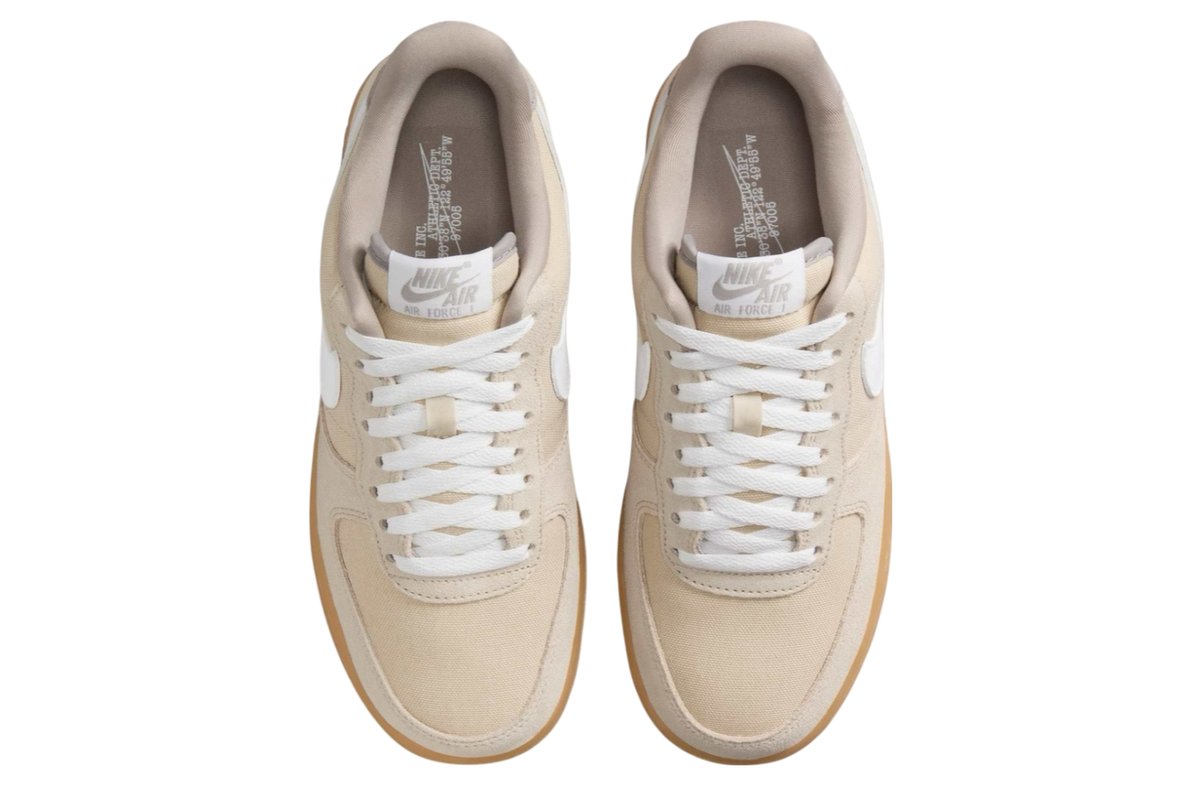 Nike Air Force 1 Low Suede Canvas Khaki - Image 4