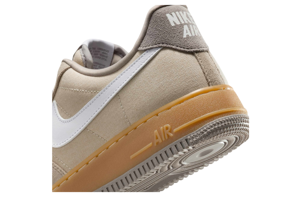 Nike Air Force 1 Low Suede Canvas Khaki - Image 8