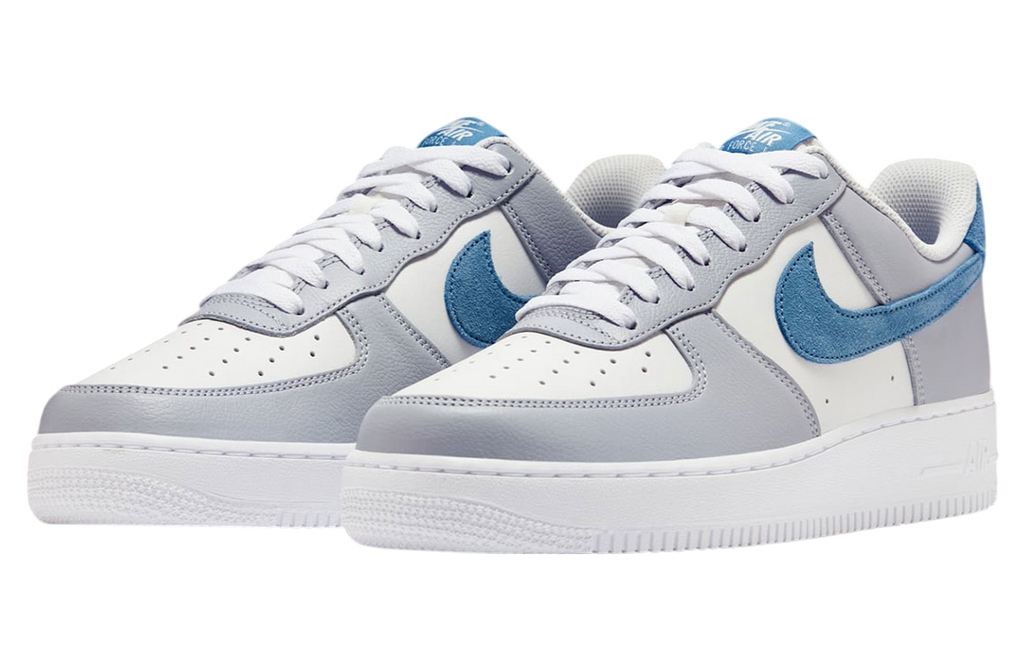 Nike Air Force 1 Low Summit White / Aegean Storm - Image 2