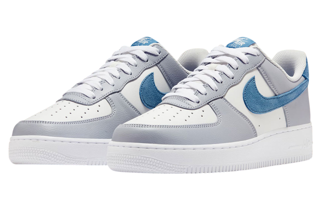 Nike Air Force 1 Low Summit White / Aegean Storm - Image 2